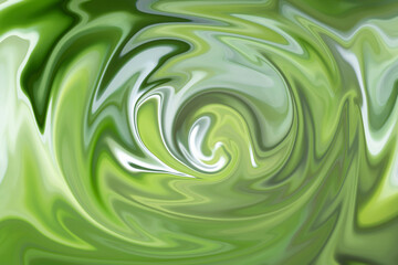 Poster - Seamless Green Abstract Wave Pattern Illustration Background