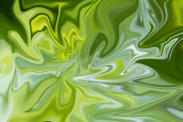 Poster - Seamless Green Abstract Wave Pattern Illustration Background