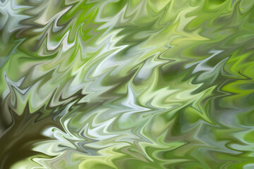 Poster - Seamless Green Abstract Wave Pattern Illustration Background