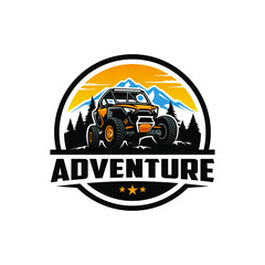 Sticker - off road adventure atv utv buggy logo design