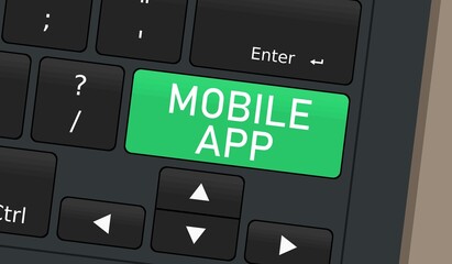 Mobile app keyboard special key
