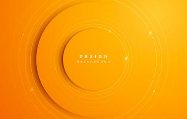 Aufkleber - Vector Illustration Modern Abstract Orange Background