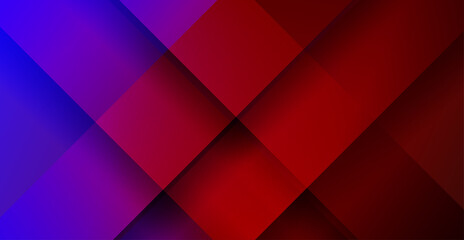 Abstract background. Blue and red background overlap layer on gradient colors. Vector.