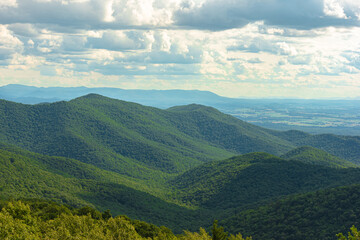 View from Blackrock Summit in Shenandoah National Park,VA