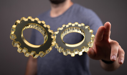 Aufkleber - Engineering And Design Image gears