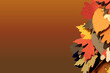 © Cynthia - Autumn background with colorful leaves for seasonal banner, poster, Thanksgiving, greeting cards