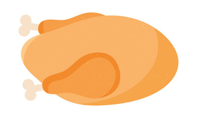 Canvas Print - roasted chicken icon