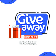 Wall Mural - Giveaway contest enter to win banner template