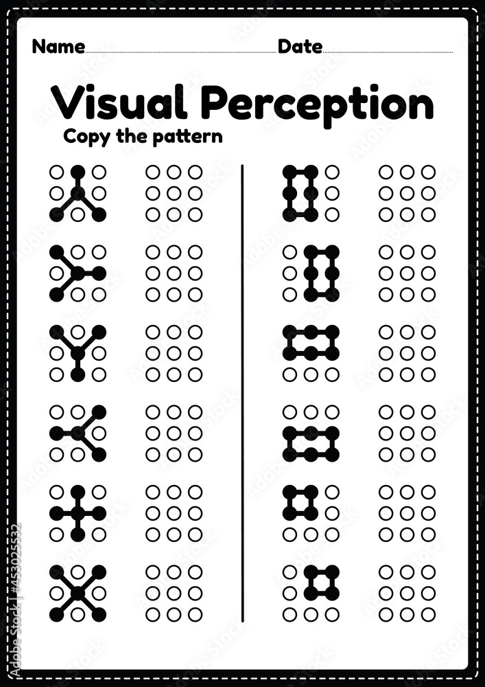 Visual perceptual skills activity of alphabet letters worksheet for ...