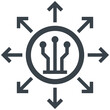 liquidation glyph style icon