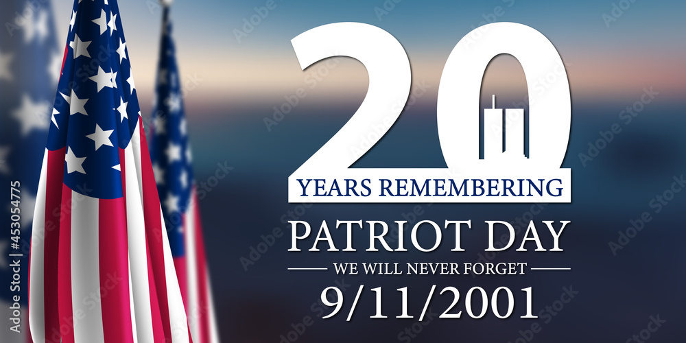 Patriot Day 2021 - obrazy, fototapety, plakaty 