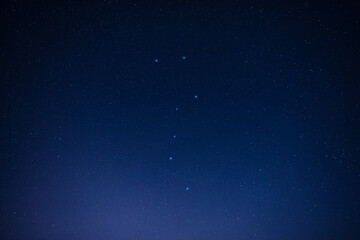 Wall Mural - Milky Way stars and starry skies photographed with long exposure from a remote suburb dark location.