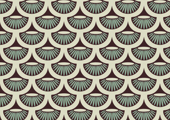Wall Mural - flower pattern vector, repeating linear petal of flower, monochrome stylish