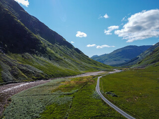 Wall Mural - Scotland Glen Etive, James Bond Skyfall Road