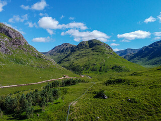 Wall Mural - Scotland Glen Etive, James Bond Skyfall Road