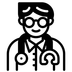 doctor glyph icon