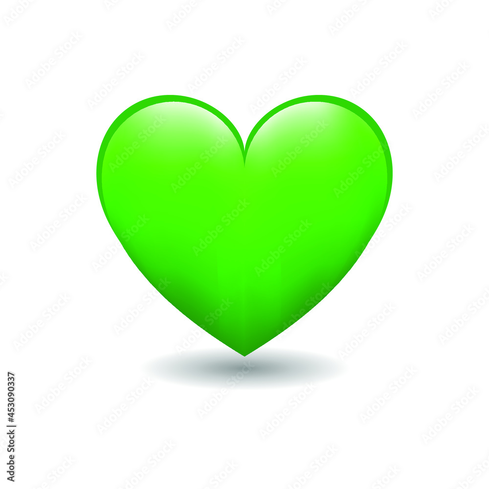 Heart Love Emoji Icon Object Symbol Gradient Vector Art Design Cartoon ...