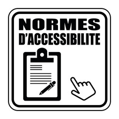 Poster - Logo normes d'accessibilité.