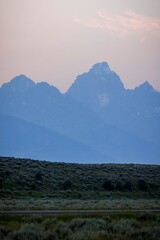 Wall Mural - California wildfire smoke seen in Grand Teton National Park, WY.