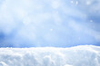 © VeKoAn - winter christmas background with snow and falling snowflakes