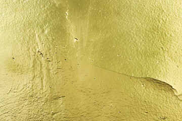 Poster - concrete wall with yellow paint in cracks. background for design. grunge texture