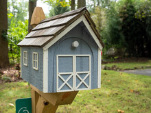 Fancy Mailbox In Form Of A Barn