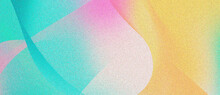 Colourful 80s, 90s Style Background Banner With A Noisy Gradient Texture
