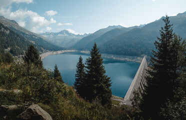 a great view on lake MALGA BISSINA and on Val di fumo