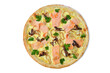 © Sergey - fresh italian classic original pizza top view isolated on white background