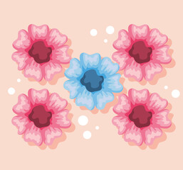 Sticker - unique concept flowers