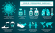 Covid-19 Causes, Symptoms, Coronovirus Alert, SARS-CoV-2 Prevention, Vaccine Immunization, Graphic Elements Illustration and Information, Vector Design EPS 10