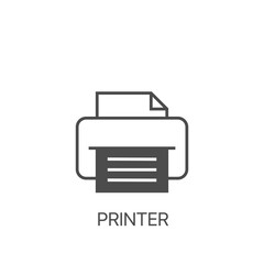 Poster - Printer vector icon. Printer Sign Vector Design Template