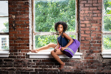 Portrait Of Young Preteen Female Dancer, African American Girl