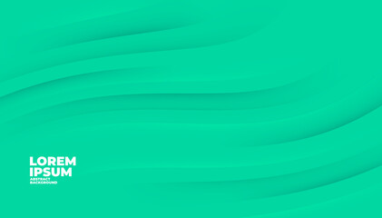 Poster - Abstract green background. Green modern shapes background for banner template.