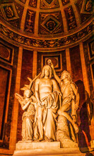John The Baptist Statue La Madeleine Church Paris France