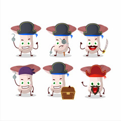 Poster - Cartoon character of rassula with various pirates emoticons