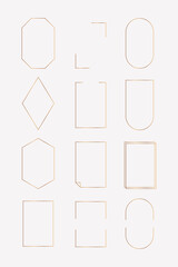 Wall Mural - collection of various frames template