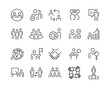 © TVHAPPYLINE - Business People Icons - Vector Line Icons. Editable Stroke. Vector Graphic
