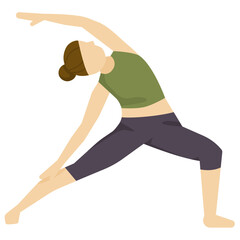 Wall Mural - yoga pose flat icon