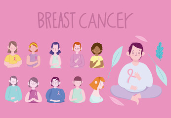 Wall Mural - survivors breast cancer