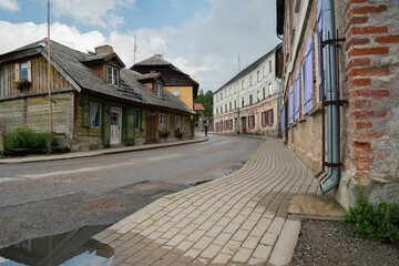 Canvas Print - Small city Sabile.