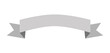 © agrus - grey simple ribbon banner label on white background