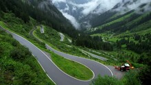 Amazing Silvretta High Alpine road in Austria