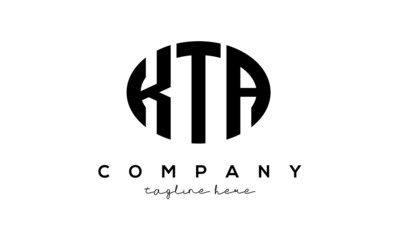 KTA three Letters creative circle logo design