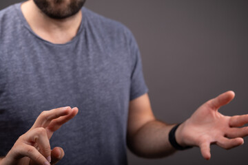 Poster - Empty Open Hand in closeup