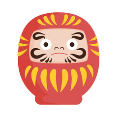 Wall Mural - japanese daruma icon