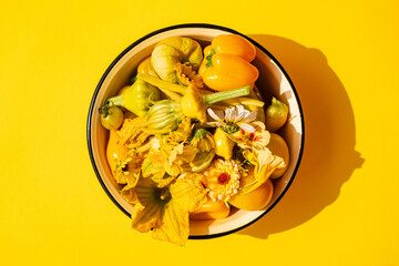 Poster - yellow vegetables in the bowl