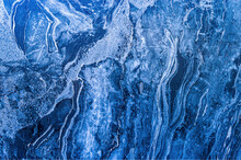 Blue Decorative Marble Ice Background