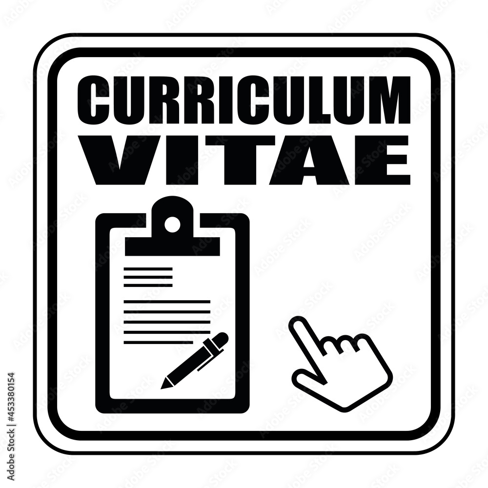 Vector de Stock Logo curriculum vitae. | Adobe Stock