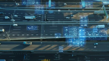 Poster - Transportation and technology concept. ITS (Intelligent Transport Systems). Mobility as a service.
